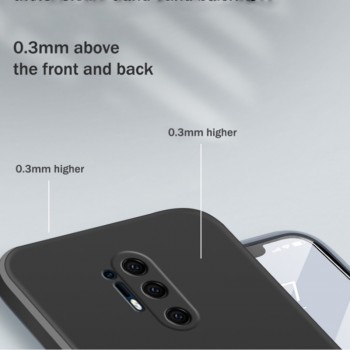 Liquid Air silikoninis juodas dėklas - su kameros apsauga (Oneplus 8 Pro)